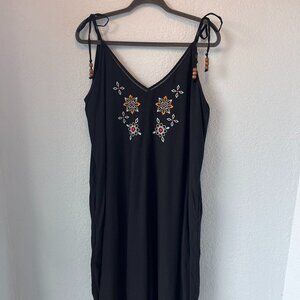 Passenger Copetín Women's Black Embroidered Jumpsuit